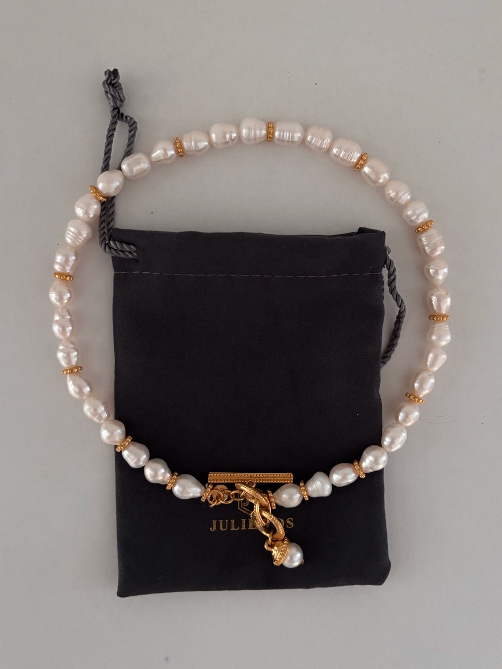 NWOT Julie Vos Marbella Statement Pearl Necklace - Picture 3 of 4